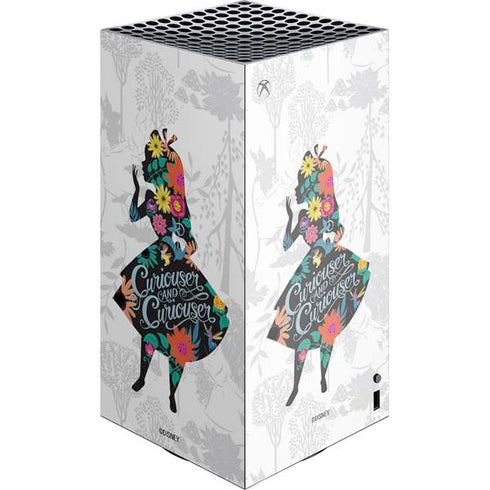 Disney Alice in Wonderland (animated) Silhouette Curiouser and Curiouser XBox Series X Digital Edition Console Skin